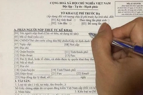 Tình huống về lệ phí trước bạ